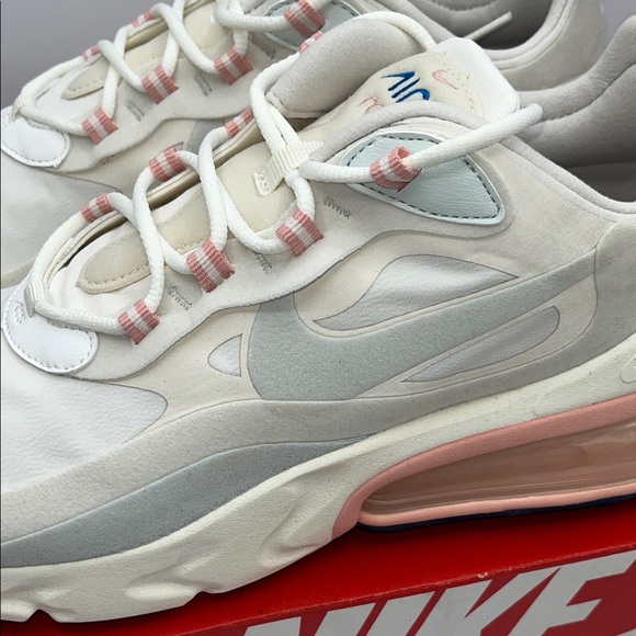 Nike Air Max 270 React White and Pink Sneakers main image 8